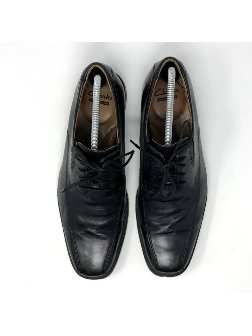 Clarks Shoes Mens 9.5M Black Tilden Walk Oxford Leather Dress Formal Comfort